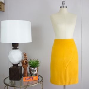 Talbots Mustard Pencil Skirt